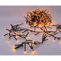 BURI 12x LED Cluster-Lichterkette 480 LEDs Büschellichterkette Weihnachtsbeleuchtung Außenbeleuchtung Balkon Garten Dekoration Beleuchtung