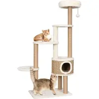 Syfax Katzen-Kratzbaum mit m Kissen 148 cm Seegras