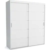 Furnlux Classic FURNLUX Garderobenmatte A Weiss 190cm / Hauptfarbe: Weiß / Abmessungen: 190 x 60 x 205 cm