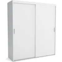 Furnlux Classic FURNLUX Garderobenmatte C Weiss 170cm / Hauptfarbe: Weiß / Abmessungen: 170 x 60 x 205 cm