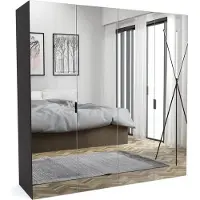 Furnlux Classic FURNLUX Garderobenmatte B Grau 170cm / Hauptfarbe: Grau / Abmessungen: 170 x 60 x 205 cm