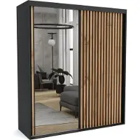 Furnlux Classic FURNLUX Garderobenmatte C Schwarz 190cm / Hauptfarbe: Schwarz / Abmessungen: 190 x 60 x 205 cm