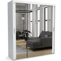 Furnlux Classic FURNLUX Garderobenmatte A Weiss 220cm / Hauptfarbe: Weiß / Abmessungen: 220 x 60 x 205 cm
