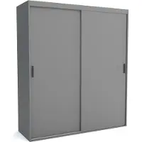 Furnlux Classic FURNLUX Garderobenmatte A Grau 160cm / Hauptfarbe: Grau / Abmessungen: 160 x 60 x 205 cm