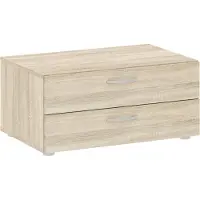 Dmora Kommode Limerick, Mehrzweckkommode, Schlafzimmerkommode, Schrank mit Schubladen, 74x52 h35 cm, Eiche