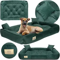 AIO Factory Hundebett Hundekissen Katzenbett Hundesofa Hundekorb 130X105 Cm, Velour