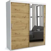 Furnlux Classic FURNLUX Garderobenmatte A Braun Und Weiss 130cm / Hauptfarbe: Braun / Abmessungen: 130 x 60 x 205 cm