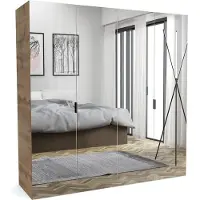Furnlux Classic FURNLUX Garderobenmatte B Braun 130cm / Hauptfarbe: Braun / Abmessungen: 130 x 60 x 205 cm