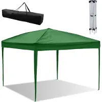 Jayseuw Pavillon 3x3m ohn Seiten, Festzelt Faltpavillon Gartenzelt, UV-Schutz, für Garten Terrasse Feier Party Grün