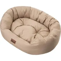 Doggy Hundebett mit Wasserdichtes Matratze "Amazing" – Orthopädisches Haustierbett oval für Innen & Außen – 75x60 cm