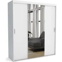 Furnlux Classic FURNLUX Garderobenmatte A Weiss 230cm / Hauptfarbe: Weiß / Abmessungen: 230 x 60 x 205 cm