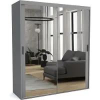 Furnlux Classic FURNLUX Garderobenmatte A Grau 140cm / Hauptfarbe: Grau / Abmessungen: 140 x 60 x 205 cm