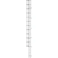 Drabest | Aluminium Evakuierungsleiter - 8-10 M - 150 Kg Tragfähigkeit - Modulares System - 34 Stufen