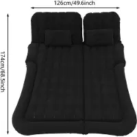 StarTech.com Aufblasbare SUV Luftmatratze - Auto Matratze - Campingbett - 300 kg Tragkraft - Flock PVC - 12V 75W Elektropumpe - Schwarz