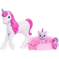 Barbie Adventskalender mit Modepuppe, 24 Überraschungen, 3 Tiere, Zubehör, JFL66
