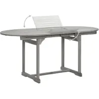 Prolenta Maison Exclusive - Garten-Esstisch (120-170)x80x75 cm Massivholz Akazie