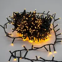 Spetebo Weihnachts Lichterkette soft gold 11m für Außen mit Timer - 500 LED - Garten Dekobeleuchtung dimmbar mit Netzstecker