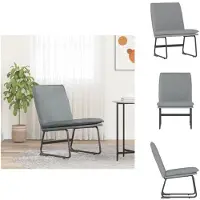 vidaXL Loungesessel Hellgrau 52x75x76 cm Stoff - Sessel