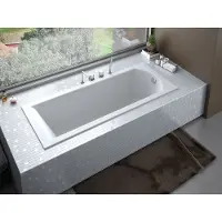 Besco Badewanne Rechteck Shea SLIM 160x70 Rand 15mm mit Ablaufgarnitur, Füßen und Styroporverkleidung GRATIS