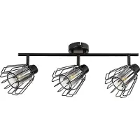 Rabalux 73069 Spots lampen Emerencia E14 3x MAX 40 Metall Glas schwarz