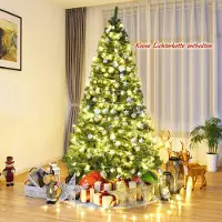 Northix Weihnachtsbaum 225 cm Künstlicher Tannenbaum mit Klappsystem 1346 Spitzen PVC Grün