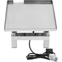 StarTech.com Rütteltisch für Beton - Labor-Vibrationsplatte - Leistung 50 W - Edelstahlplattform - Drehzahl 3000–3600 U/min - Traglast 10 kg - Silber