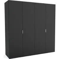 Furnlux Classic FURNLUX Garderobenmatte B Schwarz 160cm / Hauptfarbe: Schwarz / Abmessungen: 160 x 60 x 205 cm