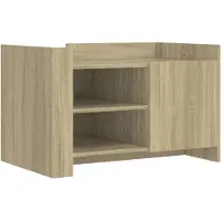 vidaXL Couchtisch Sonoma-Eiche 80x50x50 cm Holzwerkstoff