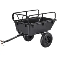 Vevor Kippanhänger 500 lbs 10 Kubikfuß Anhänger für Kunststoff-Garten-ATV-Anhängerwagen