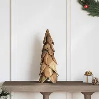 Prolenta Maison Exclusive - Weihnachtsbaum Braun 51 cm Massivholz Teak