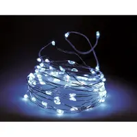 Spetebo Lichterkette Draht 160 LED - kalt weiß - Innen + Außen - AX9720730