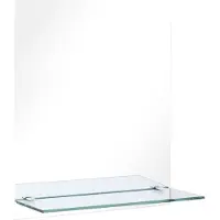 Syfax Wandspiegel mit Regal 20×40 cm Hartglas