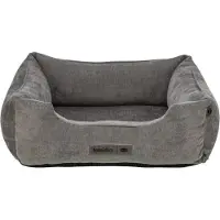 Trixie Hundebett VITAL LENNOX, 100 x 70 cm, Chenille Stoff, Grau, Orthopädisch, Anti-Rutsch