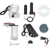 StarTech.com Bürstenloser BLDC Elektromotor - Umrüstkit 3 kW 48–72 V - Drehzahl 6000 U/min - Drei Stufen - Reinkupfer-Motor - IP33 - Drehmoment 5,4 Nm - Silber