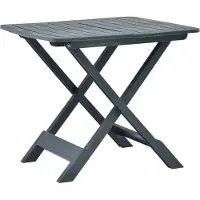 ZMH Gartentisch Klappbar Grün 79x72x70 cm Kunststoff