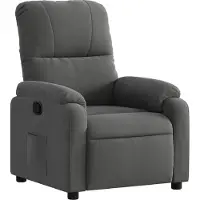 Syfax Relaxsessel Dunkelgrau Mikrofasergewebe