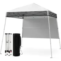Northix Pop-Up-Pavillon 2x2m, verstellbar, wasserdicht, weiß