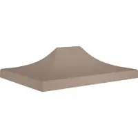 vidaXL Cloris DesignMöbel Partyzelt-Dach 4,5x3 m Taupe 270 g/m² - Pavillons & Partyzelte DE855326