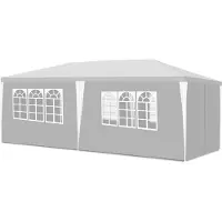 TolleTour Pavillon Hochzeiten – Festliches Gartenzelt aus Stahlkonstruktion, ideal für Hochzeiten Weiß 3x6m