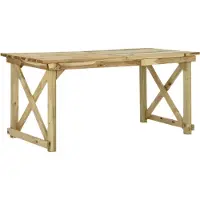Syfax Gartentisch Holz 160 x 79 x 75 cm
