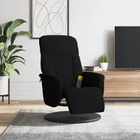 vidaXL CLORIS Aufstehsessel Massagesessel mit Fußteil Schwarz Samt, 21,45 kg