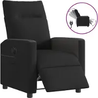 Prolenta Maison Exclusive - Relaxsessel Elektrisch Schwarz Stoff