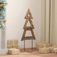 Prolenta Maison Exclusive - Weihnachtsbaum Braun 90 cm Massivholz Teak