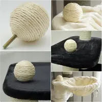 Nanook Abdeckkugel Sisal 7,5 cm Ø Gewinde M8