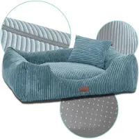Adgo Oaza Hundebett mit Rand, Haustierbett, Bett, Bodenbett, Hundekissen, Hundesofa, Katzenbett, Hundekörbchen, Hundecouch