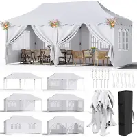 OEM Pop-Up Pavillon Zelt, wasserdicht, UV-Schutz, stabiler Aluminiumrahmen, WEISS
