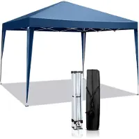 FCH 3 x 3 m Faltpavillon Wasserdicht Pavillon Gartenzelt mit Tasche Blau