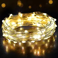 Salcar 2 Stück 10m 100 LEDs Lichterkette USB Kupferdraht Lichterkette Innen Weihnachten Deko Warmweiß