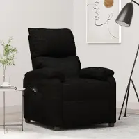Prolenta Maison Exclusive - Relaxsessel Elektrisch Schwarz Stoff