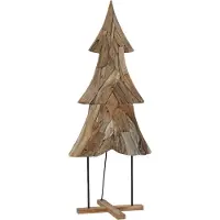 Syfax Weihnachtsbaum mit Ständer Braun 181,5 cm Massivholz Teak